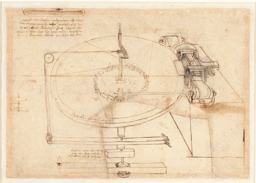 Codex Atlanticus Folio 86 Recto Poster | Leonardo da Vinci Art Print