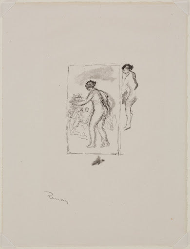 Woman at Vine Stock, Fourth Variation Poster | Pierre-Auguste Renoir Art Print