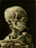 Head of a Skeleton with a Burning Cigarette Poster | Vincent van Gogh Art Print (1886)