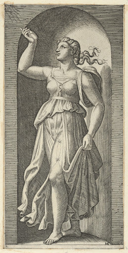 Faith in a Niche Poster | Marcantonio Raimondi after Raphael Art Print (1515)