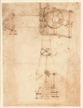 Codex Atlanticus Folio 21 Recto Poster | Leonardo da Vinci Art Print