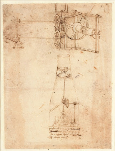 Codex Atlanticus Folio 21 Recto Poster | Leonardo da Vinci Art Print