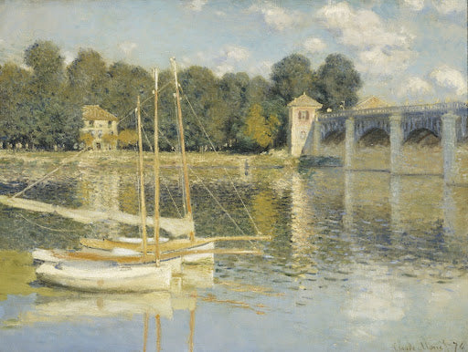 The Argenteuil Bridge III Poster | Claude Monet Art Print (1874)
