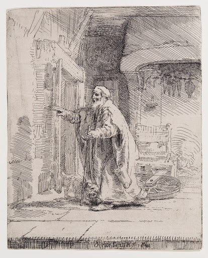 The Blindness of Tobit Poster | Rembrandt van Rijn Art Print (1651)