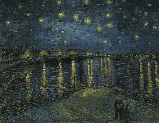 Starry Night over the Rhône Poster | Vincent van Gogh Art Print (1888)