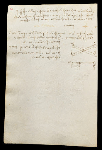 Codex Trivulzianus Page 74 Poster | Leonardo da Vinci Art Print (1487)