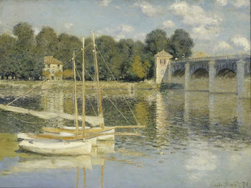 The Argenteuil Bridge Poster | Claude Monet Art Print (1874)