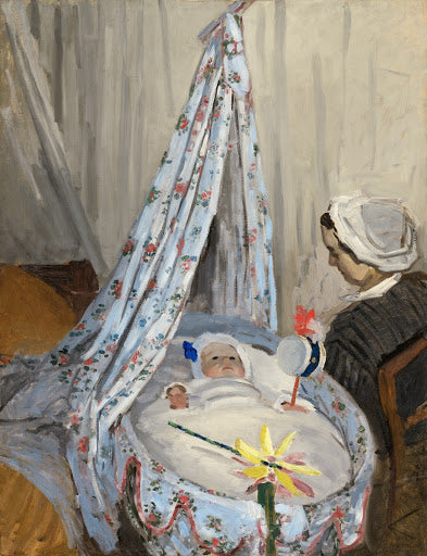 The Cradle – Camille with the Artist's Son Jean Poster | Claude Monet Art Print (1867)