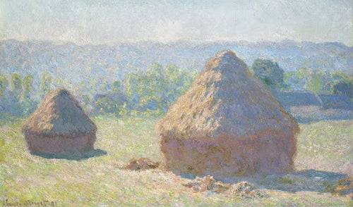 Haystacks, End of Summer Poster | Claude Monet Art Print (1891)