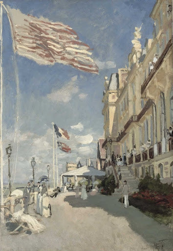 Hôtel des Roches Noires. Trouville Poster | Claude Monet Art Print (1870)