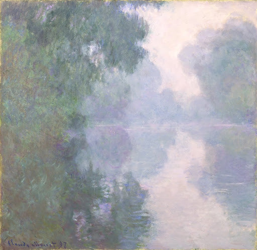 The Seine at Giverny, Morning Mists Poster | Claude Monet Art Print