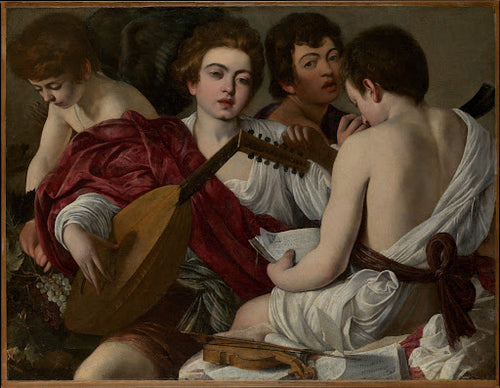 The Musicians Poster | Caravaggio Art Print (1597)