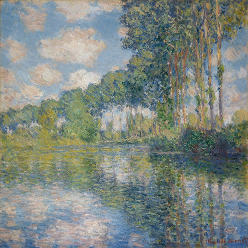 Poplars on the Epte Poster | Claude Monet Art Print (1891)