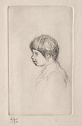 Claude Renoir in Profile Poster | Pierre-Auguste Renoir Art Print (1908)