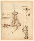 Codex Atlanticus Folio 138 Recto Poster | Leonardo da Vinci Art Print