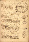 Perpetual Hydraulic Wheel Poster | Leonardo da Vinci Art Print (1513)