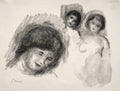 Stone with Three Sketches Poster | Pierre-Auguste Renoir Art Print (1904)