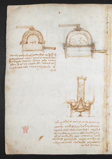 Codex Arundel Folio 145v Poster | Leonardo da Vinci Art Print