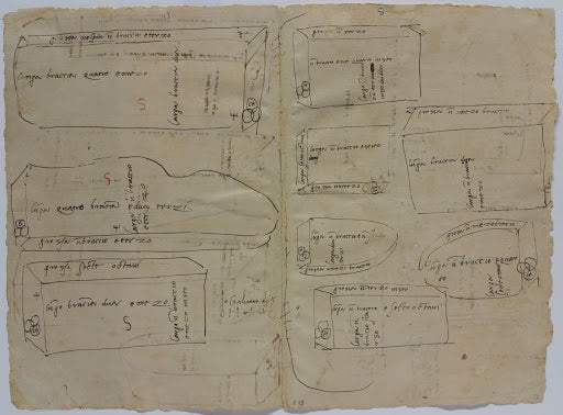 Sketches of Marble Blocks Poster | Michelangelo Art Print (1516)