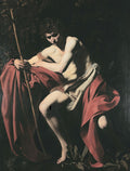 Saint John the Baptist in the Wilderness Poster | Caravaggio Art Print (1604)