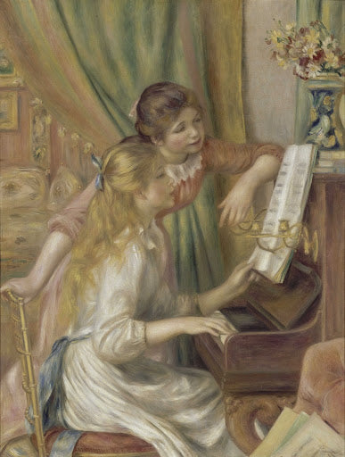 Young Girls at the Piano Poster | Pierre-Auguste Renoir Art Print (1892)