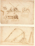 Codex Atlanticus Folio 148 Recto Poster | Leonardo da Vinci Art Print