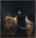 Aristotle with a Bust of Homer Poster | Rembrandt van Rijn Art Print (1653)