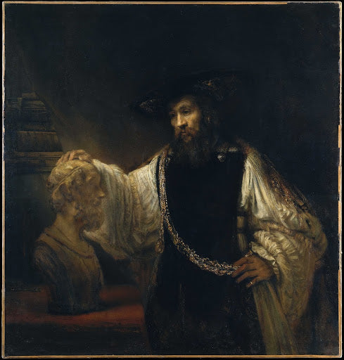 Aristotle with a Bust of Homer Poster | Rembrandt van Rijn Art Print (1653)