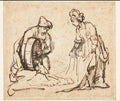 Boaz and Ruth Poster | Rembrandt van Rijn Art Print (1645)