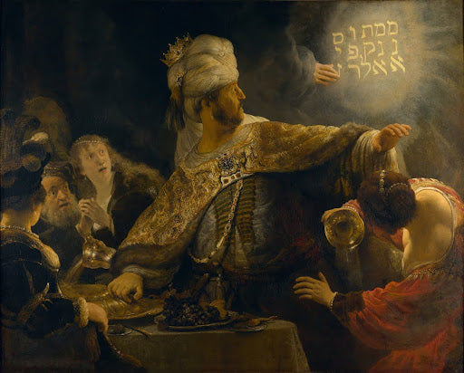 Belshazzar's Feast Poster | Rembrandt van Rijn Art Print (1636)