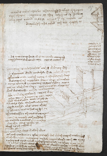 Codex Arundel Folio 157r Poster | Leonardo da Vinci Art Print