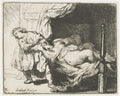 Joseph and Potiphar's Wife Poster | Rembrandt van Rijn Art Print (1634)
