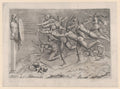 Archers Shooting at a Herm (Beatrizet Engraving) Poster | After Michelangelo Art Print (1540)