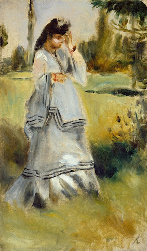 Woman in a Park Poster | Pierre-Auguste Renoir Art Print (1866)