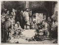 Christ Preaching (La Petite Tombe) Poster | Rembrandt van Rijn Art Print (1652)