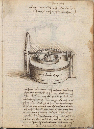 Codex Madrid II Folio 4r Poster | Leonardo da Vinci Art Print