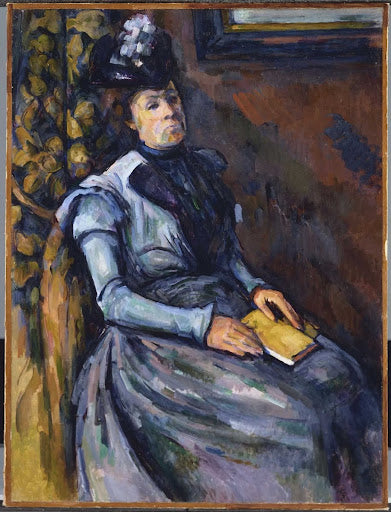 Seated Woman in Blue Poster | Paul Cézanne Art Print (1904)