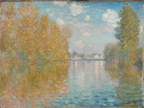 Autumn Effect at Argenteuil Poster | Claude Monet Art Print (1873)