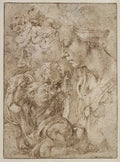 Studies for a Holy Family Poster | Michelangelo Art Print