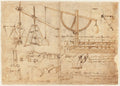 Codex Atlanticus Folio 30 Recto Poster | Leonardo da Vinci Art Print