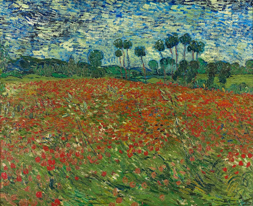 Poppy Field Poster | Vincent van Gogh Art Print (1890)