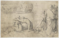 The Miraculous Draught of Fishes (Engraving) Poster | Battista Franco after Raphael Art Print