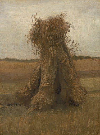 Sheaves of Wheat Poster | Vincent van Gogh Art Print (1885)