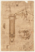 Codex Atlanticus Folio 5 Recto Poster | Leonardo da Vinci Art Print