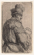 Old Man Seen from Behind Poster | Rembrandt van Rijn Art Print (1629)