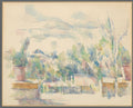The Terrace at the Garden at Les Lauves Poster | Paul Cézanne Art Print (1902)