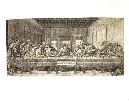 The Last Supper with a Spaniel Poster | Giovanni Pietro da Birago Art Print (1500)