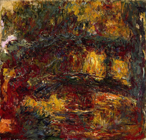 The Japanese Footbridge, Giverny Poster | Claude Monet Art Print (1922)