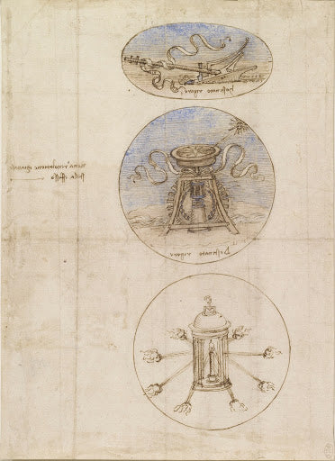Three Emblems Poster | Leonardo da Vinci Art Print (1508)