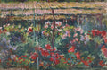 Peony Garden Poster | Claude Monet Art Print (1887)